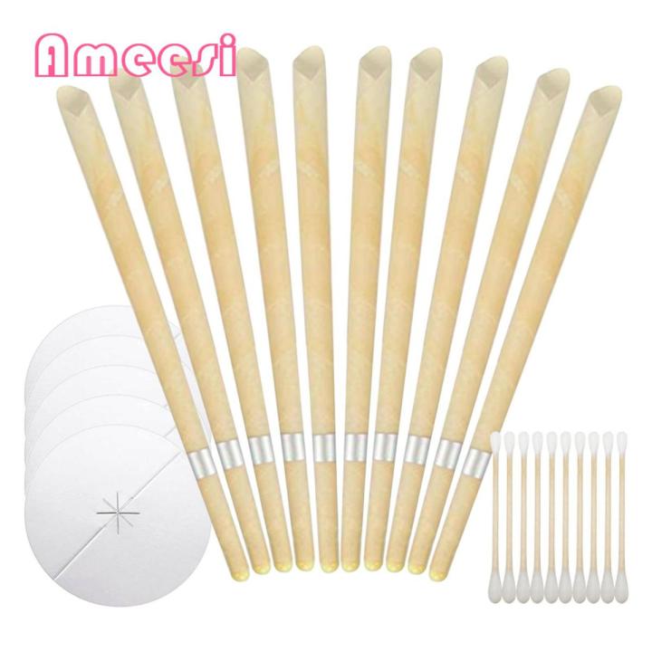 Ameesi Trumpet Ear Candle Cotton Swab Aromatherapy Ear Candle with Plug
