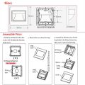 2Pcs Recessed in Steps Ladder Wall Lamps Led Stair Light PIR Motion Sensor Infrared Human Body Induction Step Lamp 1.5W Stairway Aisle Lamp. 