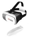 Google Cardboard VR Box II 2.0 Virtual Reality 3D Glass with Bluetooth Gamepad - White. 