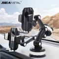 Universal Dashboard/Windshield/Window Phone Holder One-Button Pop-up Strong Suction Cell Phone Car Mount (Black). 