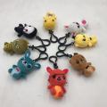 FNAF Plush Keychain Freddy Bear Foxy Chica Clown Bonnie Animal Stuffed Plushie Dolls Keychain. 