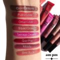 Huxiabeauty PAck Of 4 MAKEUP Powder Puff Lippie Lip Cream, Liquid Lipstick Makeup Moody Shade For Girls And Women R1288 8g. 