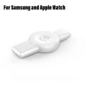 durablePortable Dock Fast Charge Bottom 6 5 4 Watch Cord Charger Ipple WGalaxy 2-in-1 Mini Watch No 6 5 Ultra 7 3 USB Type C for Samsung 5 Aatch. 