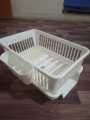 Fancy Plate Rack 3 in 1 Large Durable Plastic Kitchen Sink Dish Drying Rack and Organizer. 