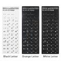 Water-proof Desktop Computer Laptop Alphabet Layout Keyboard Stickers Label Sticker Hebrew Letter. 