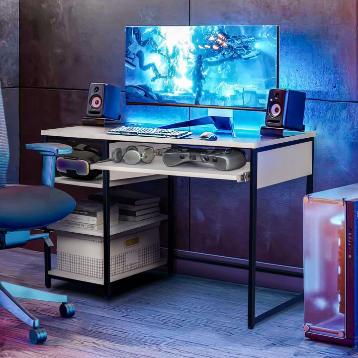 Computer%20Table%20with%203%20Tier%20Bottom%20Storage%20&%20Keyboard%20Tray%20-Modern%20Tabletop%20Office%20Desk%20-%20Image%204