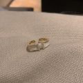 H Letter Crystal Enamel Opening Rings for Women Girl Party Accessories. 