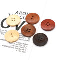 10PCS 2/4 Holes Round Wooden 10-38mm Buttons for Clothing Coat High Quality DIY Decorations Sewing Accessories 5 Colors Optional. 