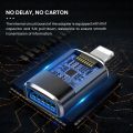 USB3.0 OTG Adapter For iPhone iOS 13 Above Data Transmission U Disk Mouse Keyboard USB To 8 Pin Converter For iPhone 14 13 iPad. 