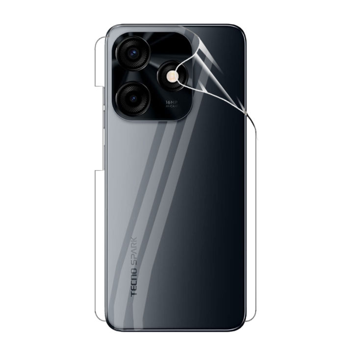 Tecno Spark 10c Back Protector Transparent Hydrogel Soft Film jell Protection For Tecno Spark 10c