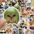 10/30/50PCS Funny Cat Meme Cartoon Stickers for Kids DIY Laptop Bike Phone Waterproof Kawaii Decoration Decals Joke Toys Gifts. 