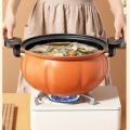Micro Pressure Cooker, ( 8 liters )  Pumpkin to Avoid Sticking Multifunctional Soup Pot Gas Stove Suitable for Use as A General Kitchen Tool (28cm) (Size : 28cm). 