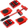 (5 in 1) Heavy Furniture Move Tool Transport Lifter Shifter Moving Kit Slider Remover Rolling Wheel Corner Mover Set For Moving House Cabinet Sofa Bed Desk. 