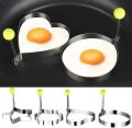 New Mould Frying Egg Cooking Tools Stainless Steel 4 Style Fried Egg Pancake Shaper Omelette Mold Kitchen Accessories Gadget Made In Chaina. 