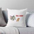 Tom & Jerry Printed Customized Cushion Personalized Pillow in Silk. 