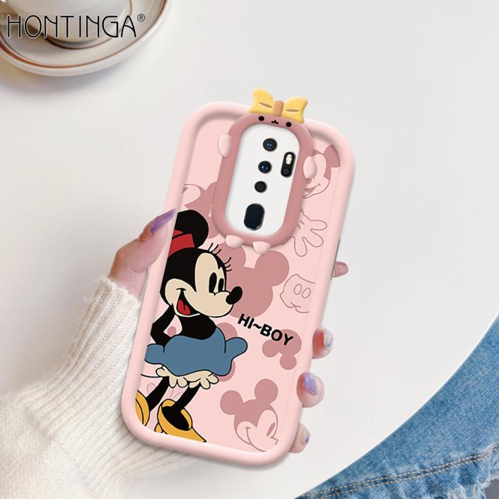 Hontinga for OPPO A5 2020 A9 2020 Back Cover Gift For Girl Phone Case Monster Lens Camera Protection TPU Cover