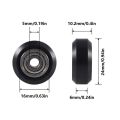 POM V Slot Wheel Big Plastic Pulley Wheel with Bearing Idler Pulley Gear Perlin Wheel for Creality Ender 3, CR-7, CR-8, CR-10. 