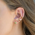 Creative Cute Small Zircon Donut sushi Hot Dog Bun Chicken Leg Pizza Burger Fries Food Stud Earring For Women Earring. 