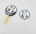 PANDA THEME CUPCAKE TOPPERS PACK OF 10 CUPCAKE TOPPERS. 