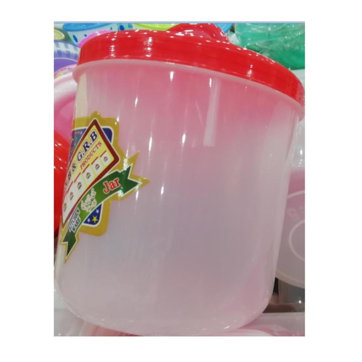 Plastic Storage Jar Capacity 2.5 Kg Multi-Purpose storage Transparent Container - Jar