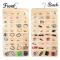 Jewelry Organizer 80 Pocket Jewelry Organizer Closet Organizer Hanging Storage Double Sided Jewelry Organizer hanging Jewelry Organizer Pockets Hanger Hanging Jewelry Organizer,Double Sided Storage with Hanger Pockets for Holding Necklace Bracelets Rings. 