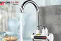 Adjustable Electric Kitchen Faucet with Instant Heating - Hot & Cold Temperature Control Tap and Warm Water Heater. 