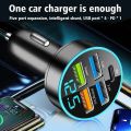 5 Ports USB Car Charge 250W Quick Mini Fast Charging For IPhone 11 Mobile Phone Charger Adapter In Car T5M1. 