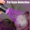 365nm UV Flashlight Mini LED Ultraviolet Torch USB Rechargeable Waterproof Ultra Violet Light 1Pcs. 