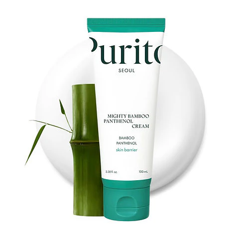PURITO Mighty Bamboo Panthenol Cream 100ml – High-Potency Vitamin B5 Moisturizer