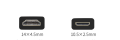 HDMI A To Mini HDMI C MALE Video TV Cable for Nikon D3100 D3200 D3300 D5000 D5200 D5300 D7100 D90 D3X D300S D5500 P7100 P7700. 