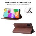 For Samsung Galaxy A41 EU Version Magnetic Closure Leather Phone Case. 