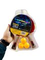 Weinixun Professional Table Tennis Racket Set – 2 High-Performance Paddles & 3 Balls for Speed & Precision. 