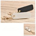 Creative PU Leather Lanyard Pen Holder with Keychain Pen Case Necklace Style Pen Pouch Durable Wear-resistant Keychain Pendant. 