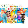 COCOMELON THEME BIRTHDAY PARTY BANNER ( 36 INCHES X 24 INCHES ). 