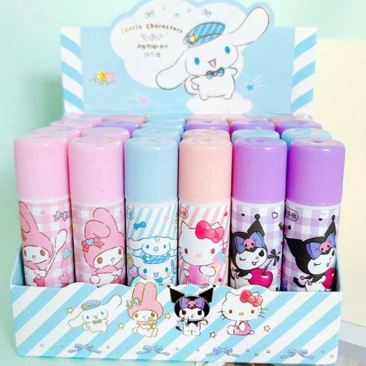 Anime Kawaii Melody Solid Adhesive Student Learning Office Supplies Hand Tent Glue High Beauty Cute Glue Stick Handicraft Class