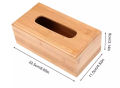 Bamboo Wood Tissue Box - Rustic Bamboo Wooden Tissue Box - Bamboo Wooden Tissue Storage Box Long Design. 