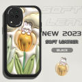 DEL for Huawei Nova 7i Mobile Cover Cartoon Stereoscopic Flower Phone Case PU Leather Soft Silicone Edge Back Cover. 