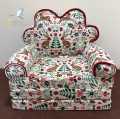 3 Layer Cute Children Seat Kids Cartoon Printed Convertible Sofa Bed 2 in 1 , 100% Cotton Fabric, FOR  1 TO 4 YEAR AGE ONLY. 