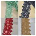 Milky 2.25 Gaz/yard (2 Inches Wide) laces for Dupatta and shirt (Chicken Lace), Shirt Borders, Cotton Laces. 