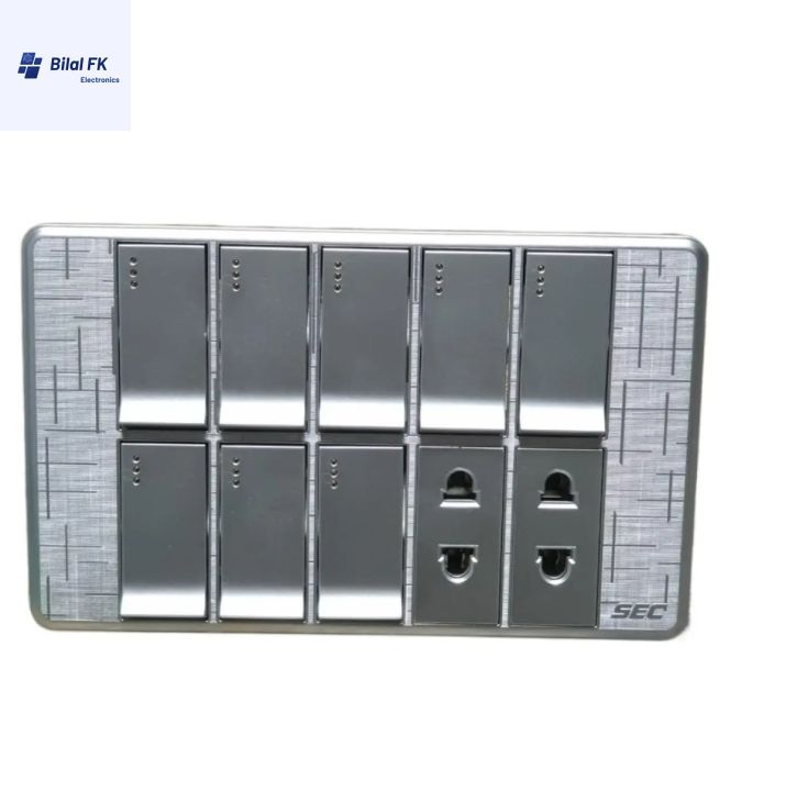 8 Switches+2 Sockets Electric China Fitting Sheet China Switch Board ...