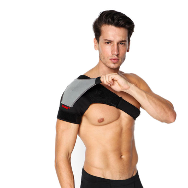 【Nine Dan Store】Wellsem Sports Safety Accessories Elastic Bandage Shoulder Supports Weight Lifting Guard Elastic Brace
