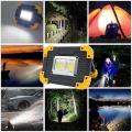 USB Rechargeable 20W COB LED Flashlight Outdoor Waterproof Flood Light USB and Power Bank Charging Strong Flashlight for Camping Traveling Hiking Cycling Workshop Car Repairing and SOS Emergency. 