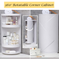 Rotatable Corner Cabinet Kitchen / Hanging Cabinet For Bathroom & Cosmetic Products / Wall Hanging Cabinet / Makeup Organizer Box Wall / Absorbing Jewelry Makeup Storage Case ( Free Home Delivery ) Cabinet Organizer Washroom Cabinet  Kitchen Cabinet. 