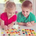 Wooden Alphabets ABC Puzzle Montessori Early Learning Toy Wooden 3D ABC, counting and shapes board Educational Matching Game for Kids Birthday Gifts, Stocking Stuffer, Capital ABC Alphabet Number Puzzle and Shapes Puzzle For Kids Early Brain Development. 