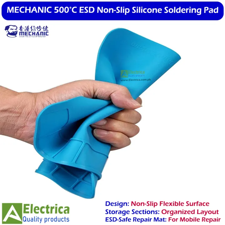 MECHANIC%20V52%20Silicone%20Soldering%20Mat%20320%C3%97228mm%20%E2%80%93%20500%C2%B0C%20Heat-Resistant%20ESD%20Repair%20Pad%20with%20Parts%20Organizer%20for%20Mobile%20Phone%20Repairing%20Workbench%20by%20Electrica%20-%20Image%203