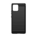 Leweisi Carbon Fiber Bumper Phone Case For Motorola Moto G72 Back Cover Coque Shockproof Protective. 