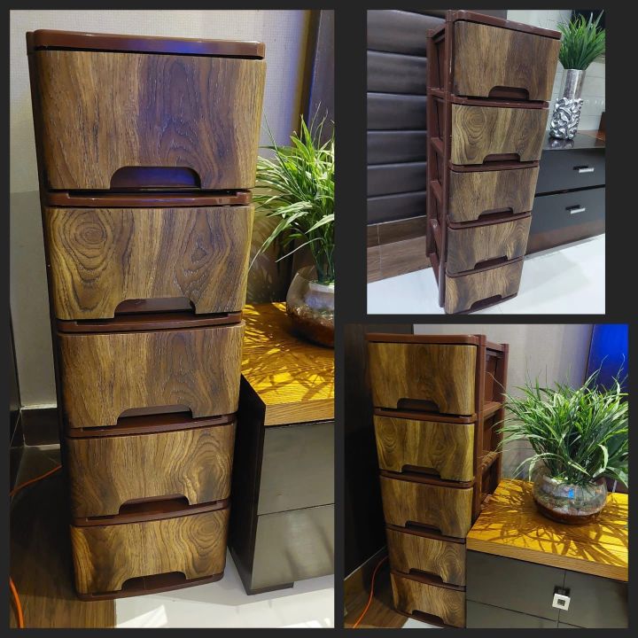 Plastic Storage Cabinet / Multi Purpose Storage Cabinet (5 drawers) / Storage drawers for bedroom