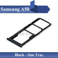 Samsung Galaxy A50 Tray Sim Jacket Sim Slot Sim Door For Samsung Galaxy A50 - Black. 