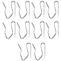 10pcs Curtain Drapery Pin Hooks - Silvery. 