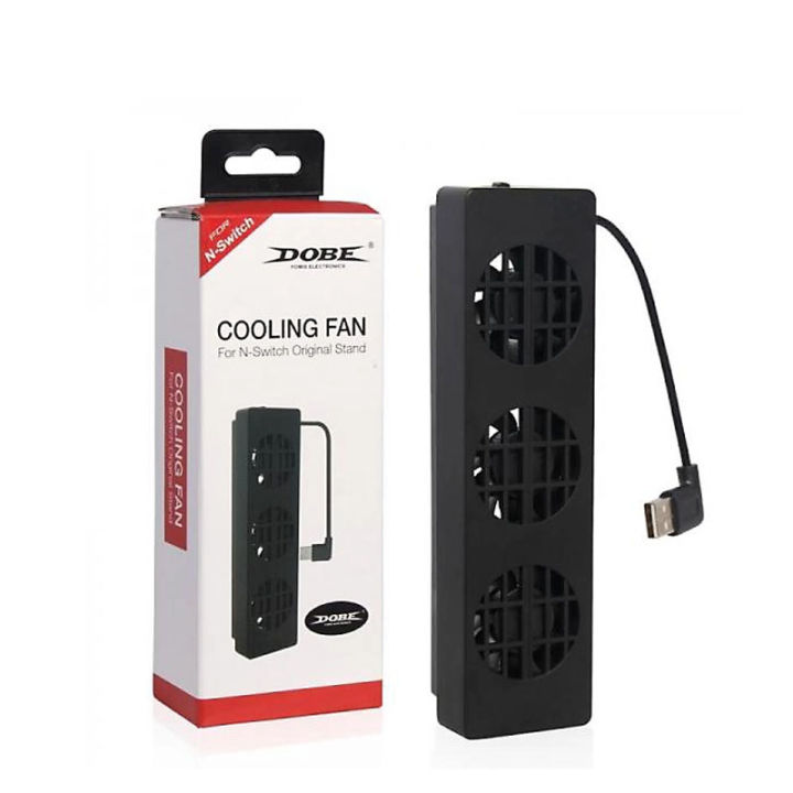 DOBE N- Switch OLED External Dock Set Cooling Fan Cooling Stand Cooler with 3 Fans Cooling Fan for Nintendo Switch NS Original Stand Game Console Dock Cooler